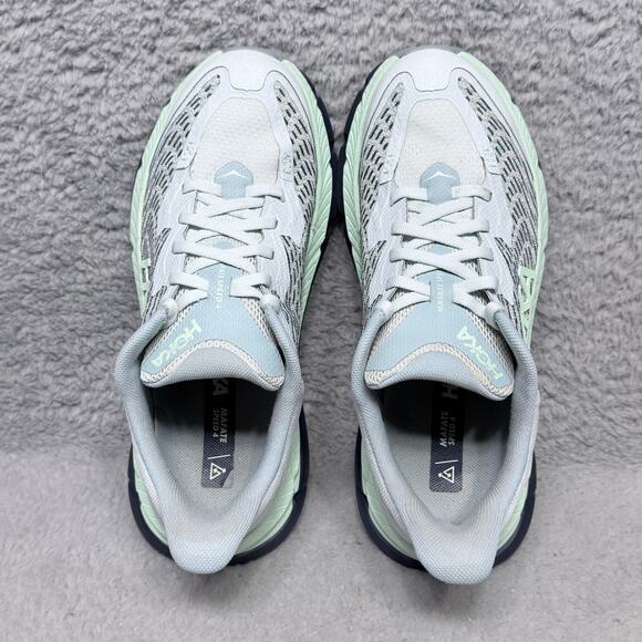 Hoka One One Mafate Speed 4 Womens Size 7 Trail Running Shoes Mint Fluorite - Picture 5 of 10